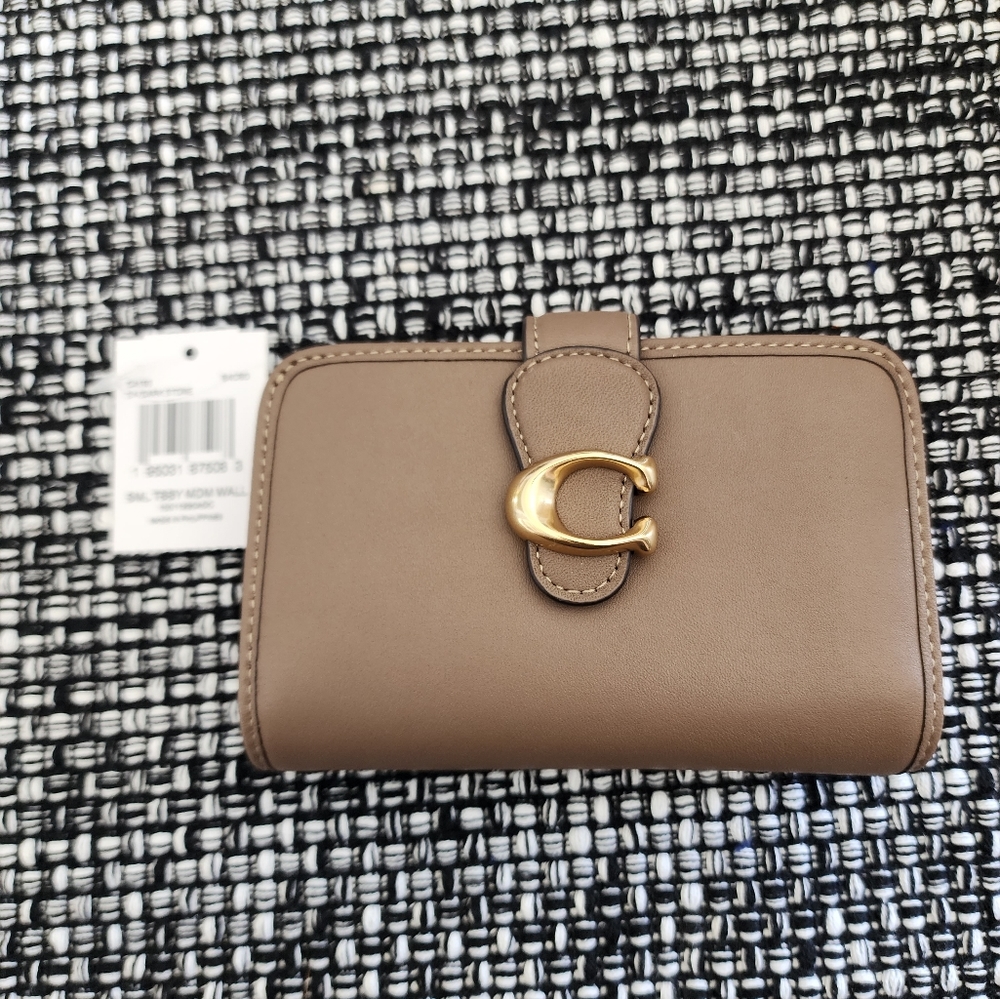 Coach Dark Stone Tabby wallet